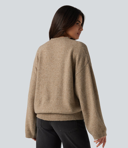 Sabine Sweater — Khaki Brown