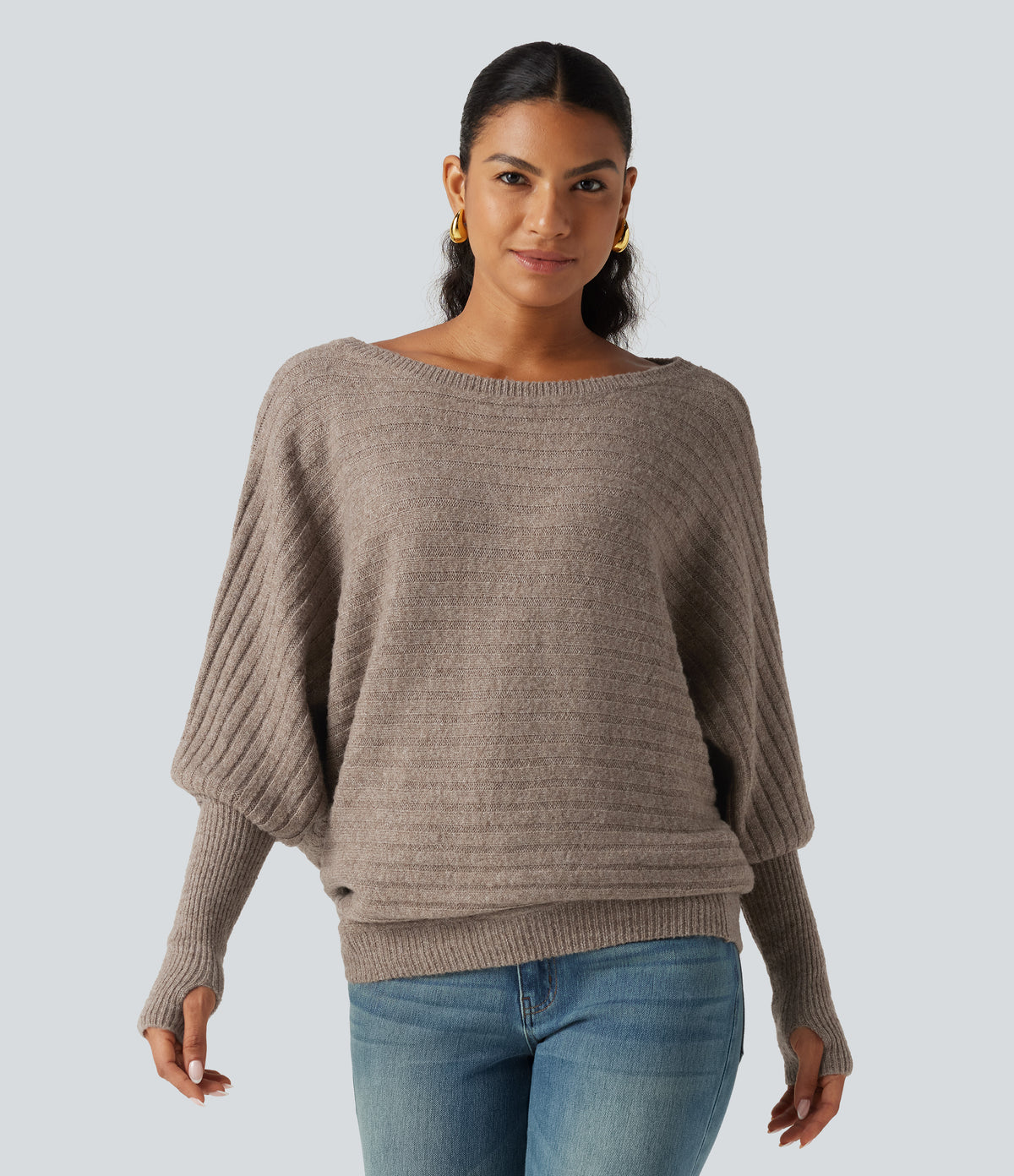 Sienna Sweater — Khaki Floral Yarn