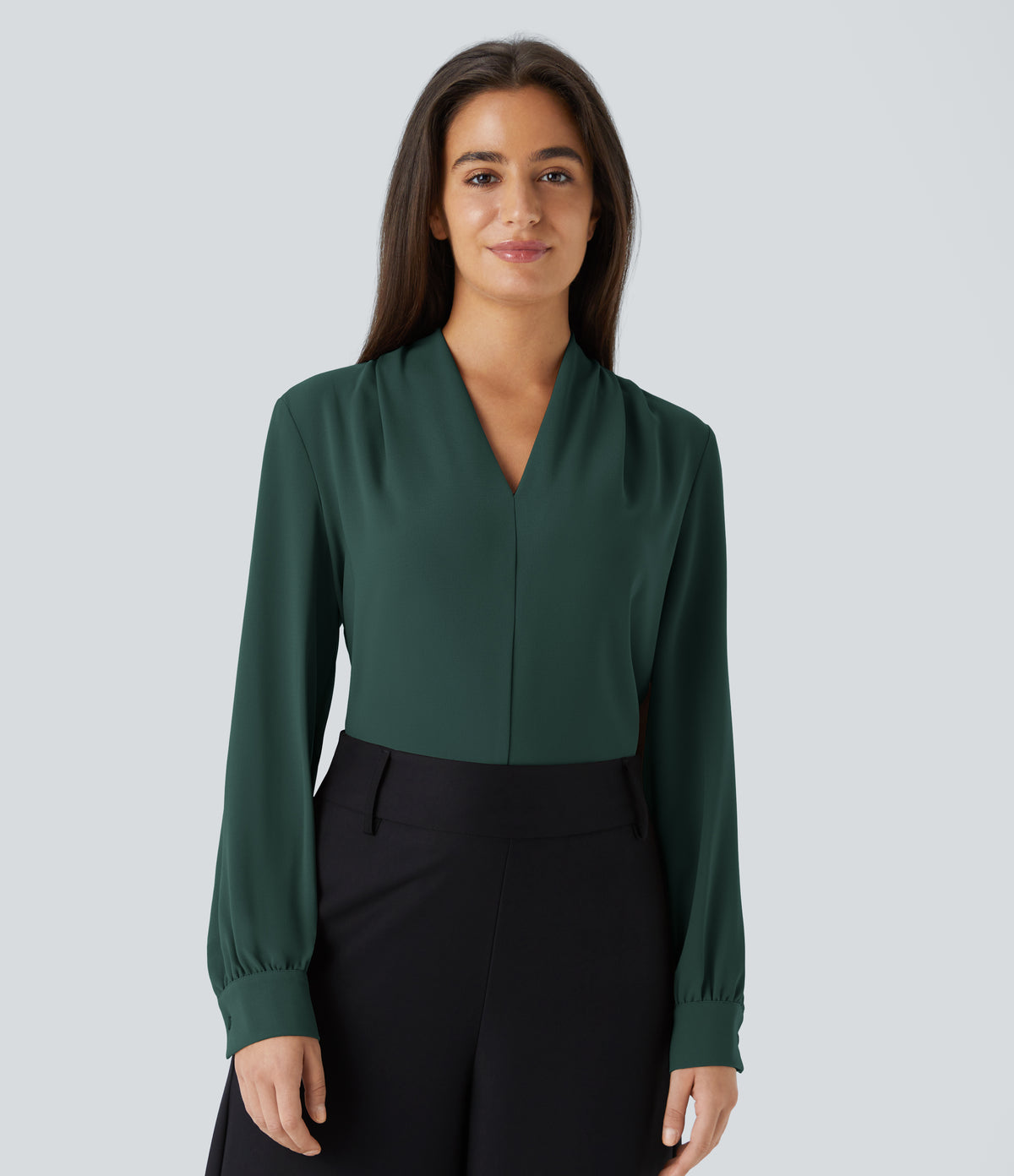 Verena Blouse — Karst Green