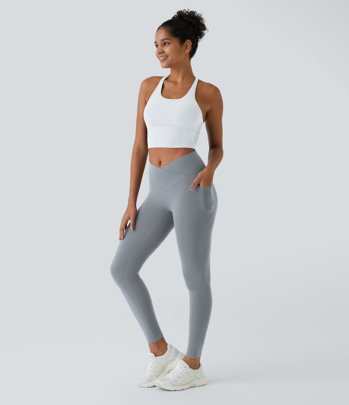 Petal Legging — Red Mahogany