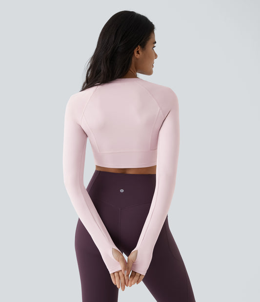 Sora Crop Top — Pale Lilac