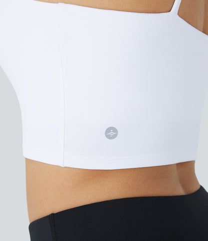 Luma Crop Top — Primrose Pink