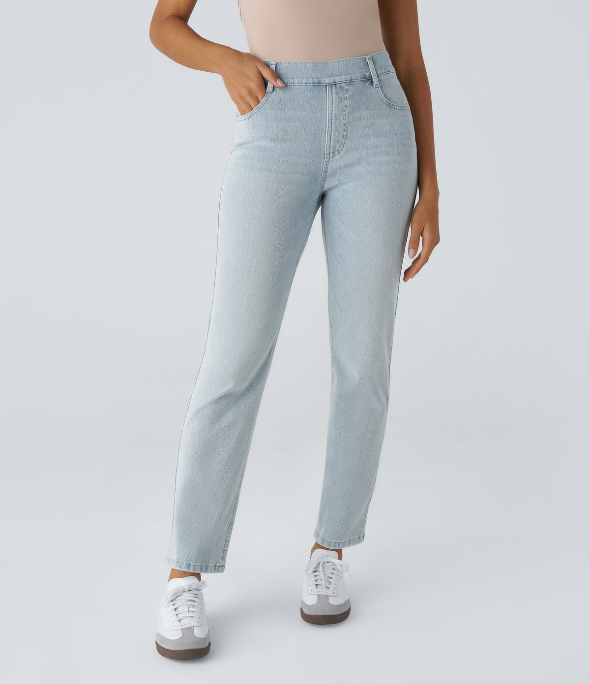 Cleo Jeans — Light Azure Denim