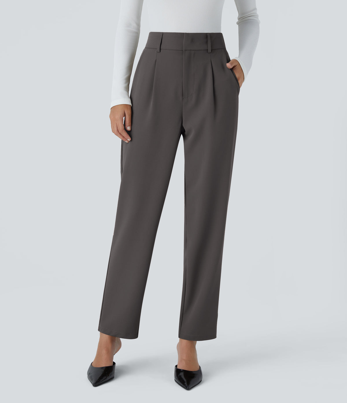 Maisie Pants — Lead Grey