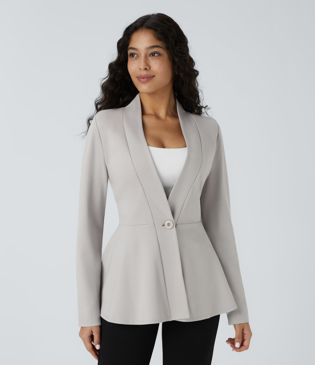 Junia Blazer — Earthy Gray