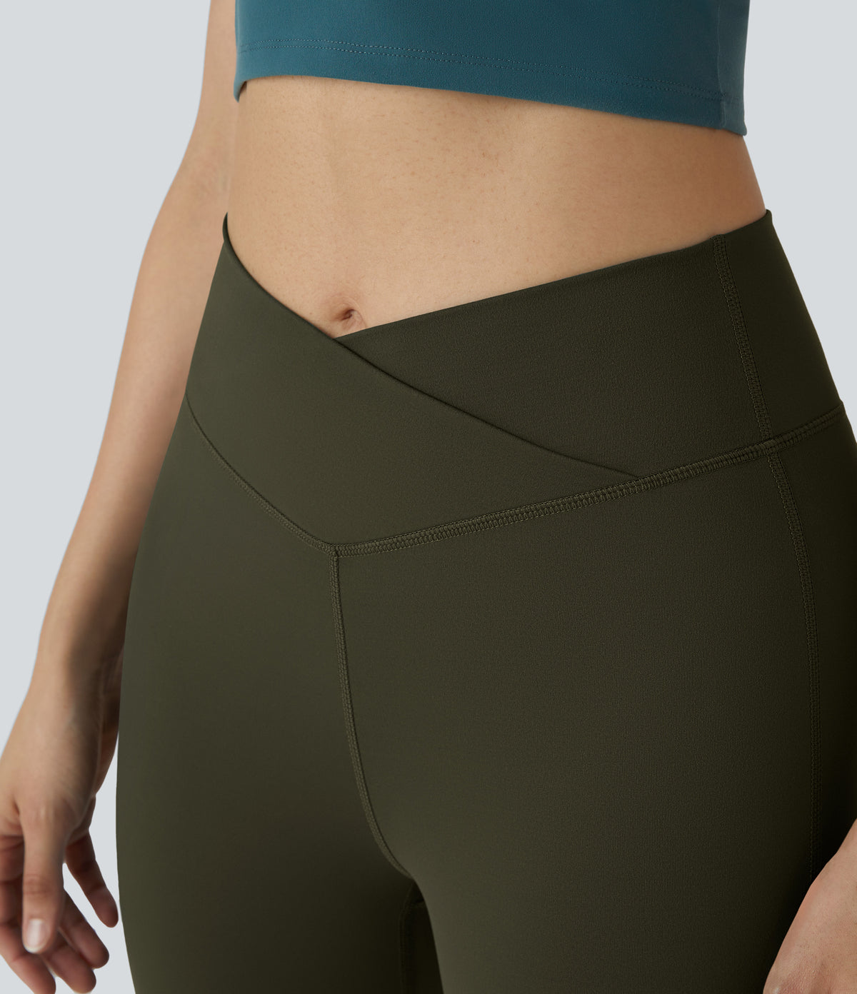 Petal Flare Legging — Midnight Blue