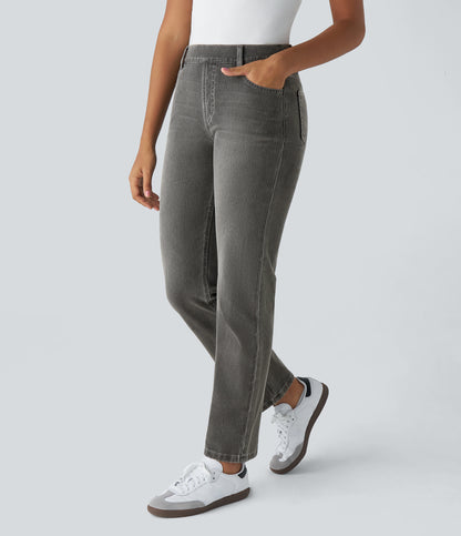 Cleo Jeans — Dirty Black Denim