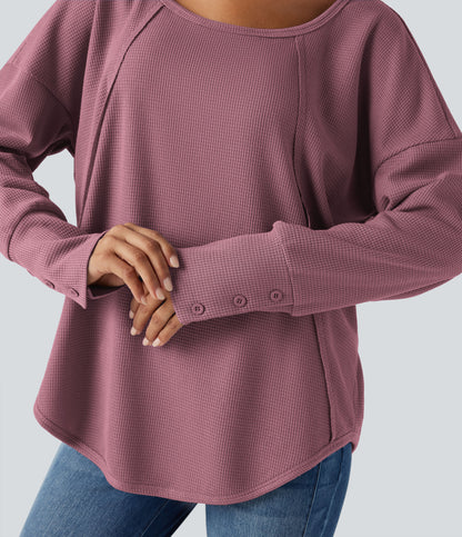 Ember Long-Sleeve Top — Rose Wine