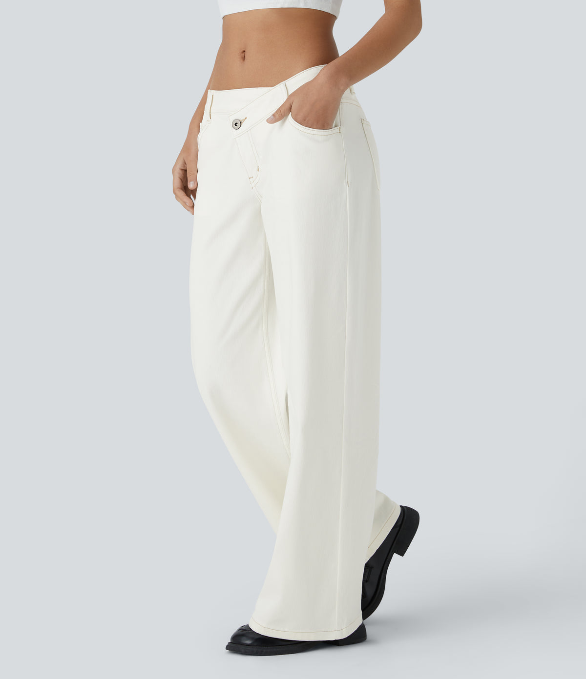 Avril Jeans — Beige Denim