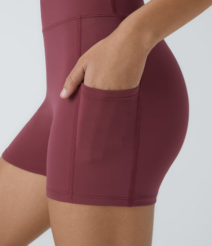 Hazel Biker Short — Elderberry