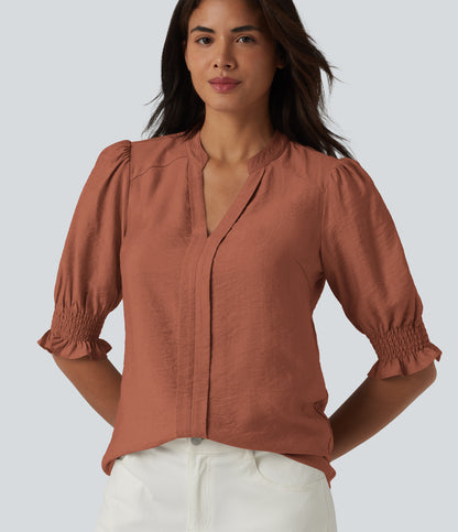 Imogen Blouse — Rust