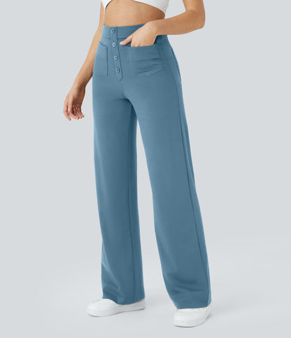 Isolde Pants — Warm Mid Blue