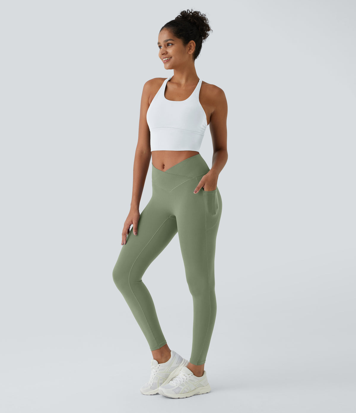 Petal Legging — Soft Silt