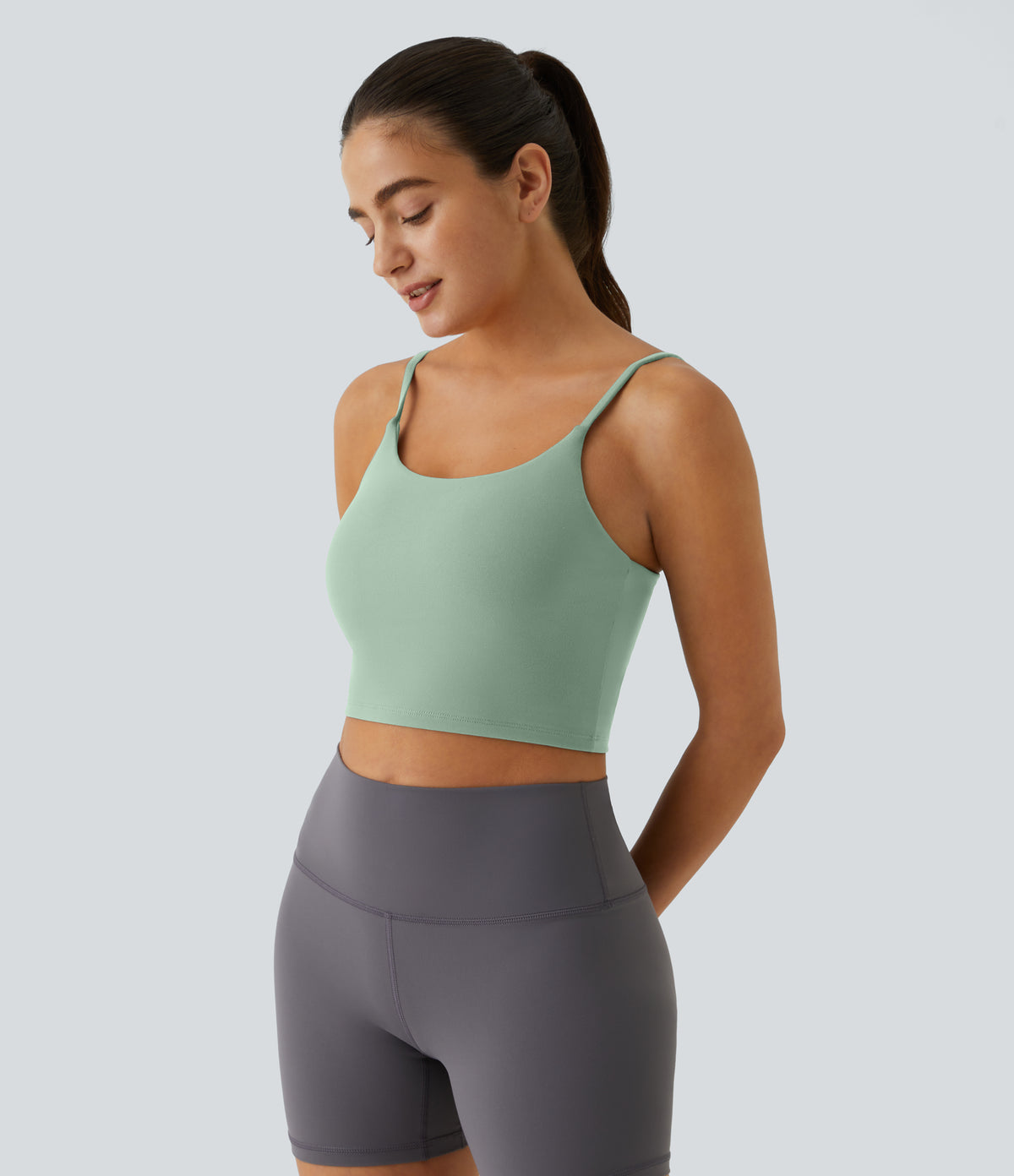 Luma Crop Top — Dusty Rose