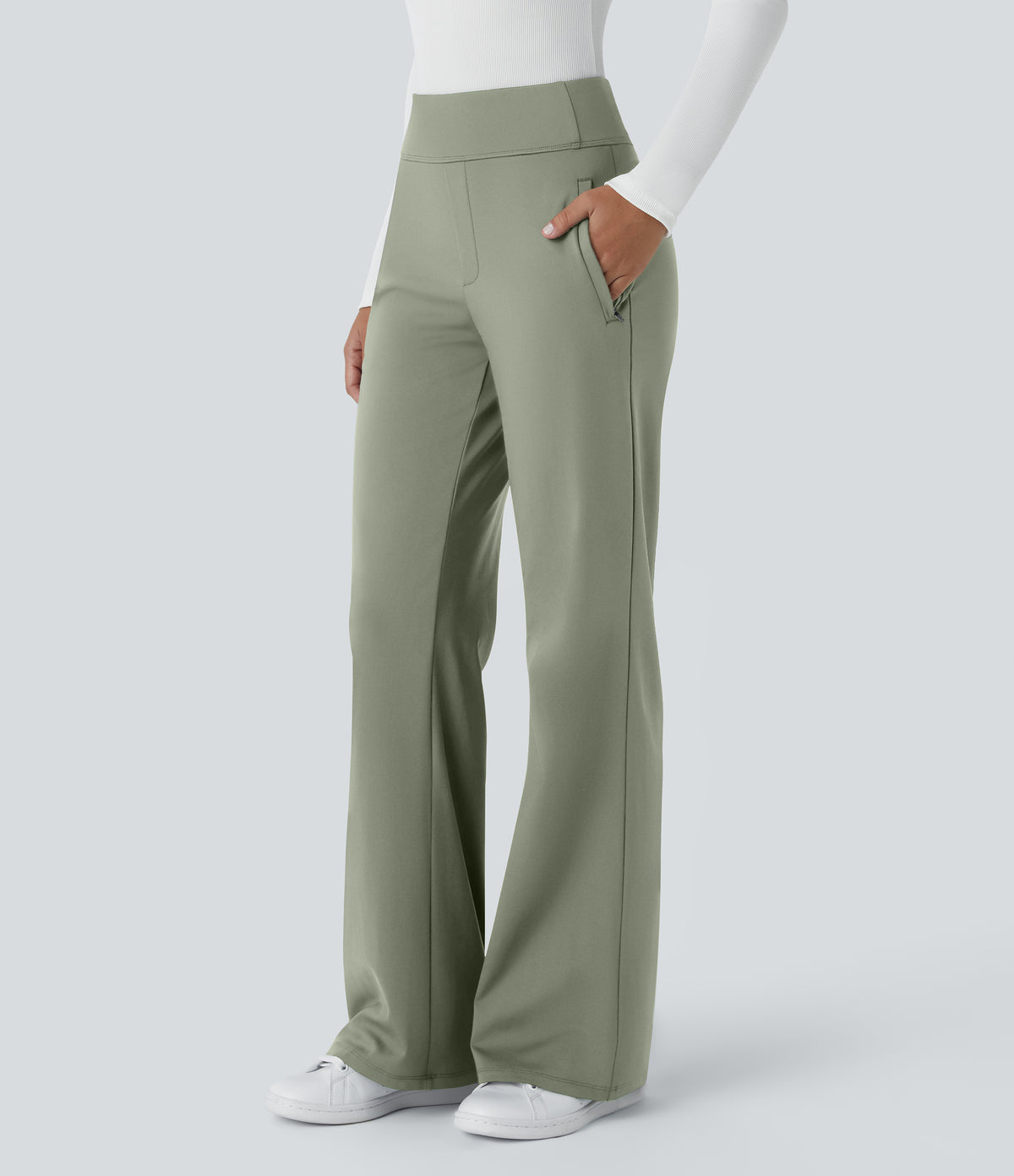 Aubrey Pants — Asparagus