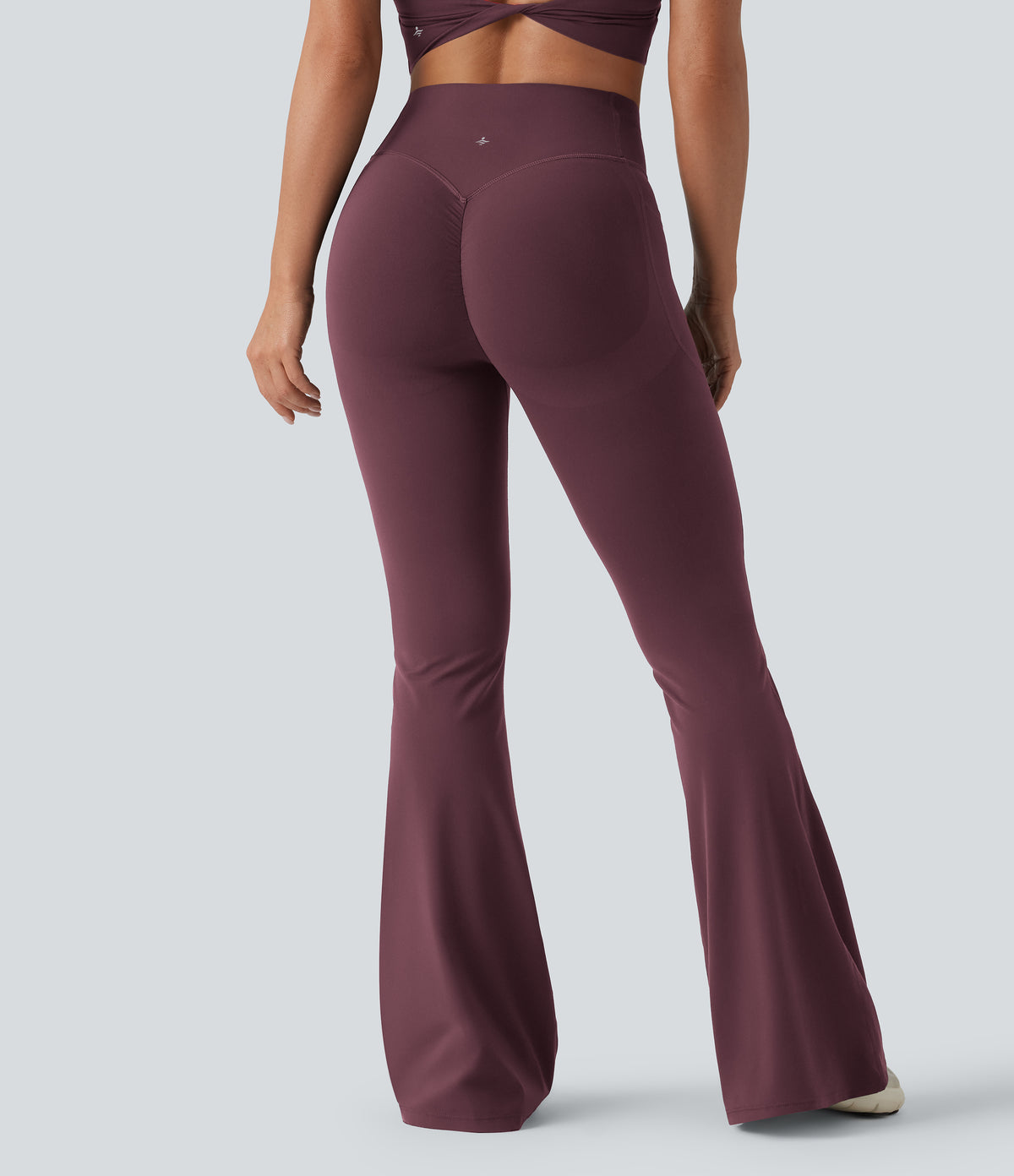 Mae Flare Legging — Evening Red