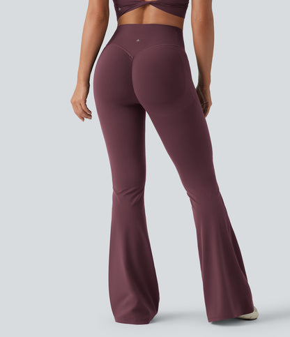 Mae Flare Legging — Evening Red