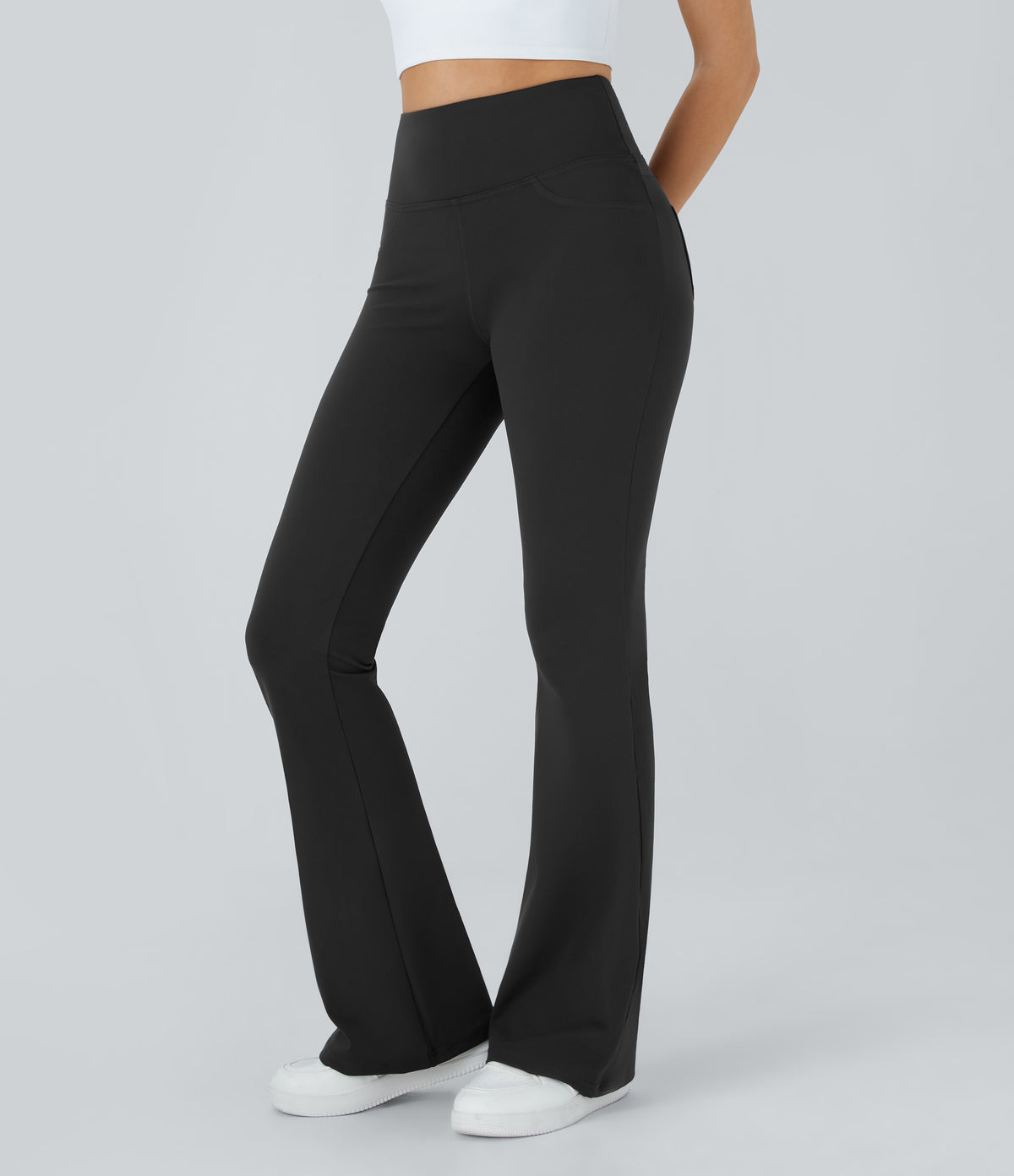 Willow Flare Legging — Midnight Blue