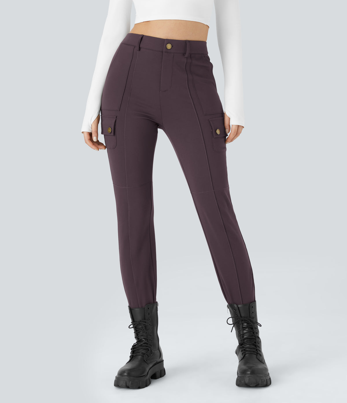 Cassia Pants — Dusky Evening purple
