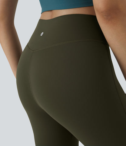 Petal Flare Legging — Midnight Blue