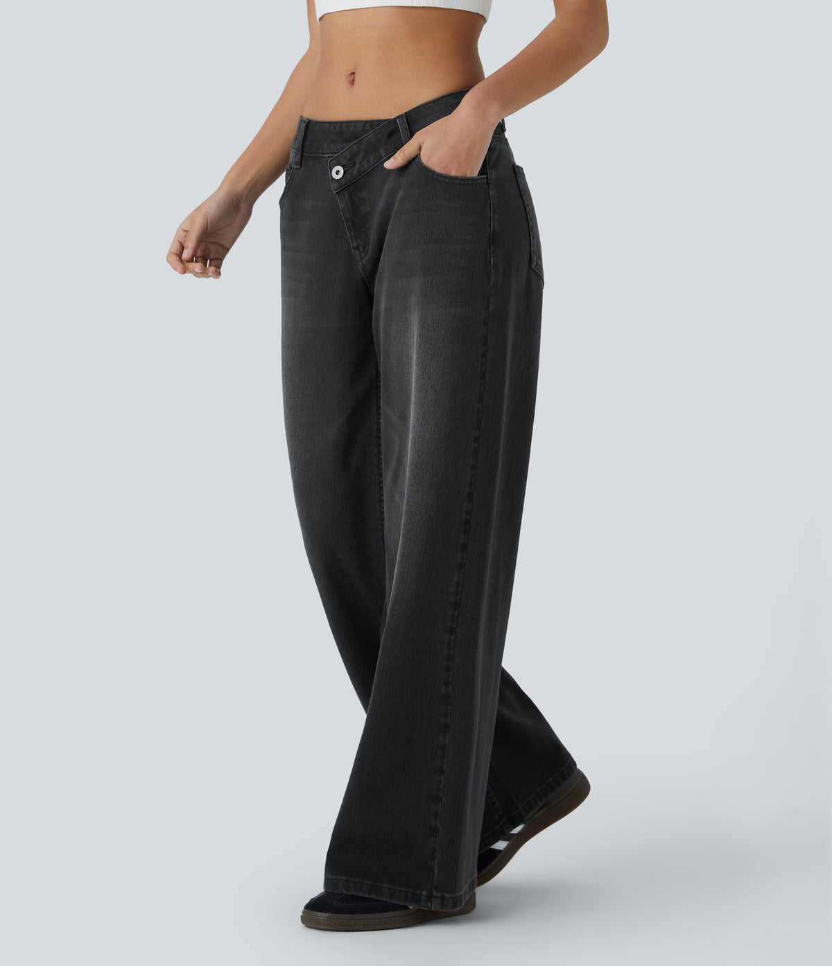 Avril Jeans — Deep Ink Black Denim