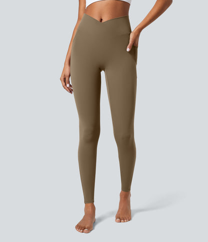 Petal Legging — Muted Brown