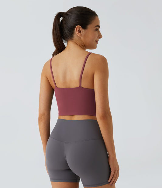 Luma Crop Top — Cordovan