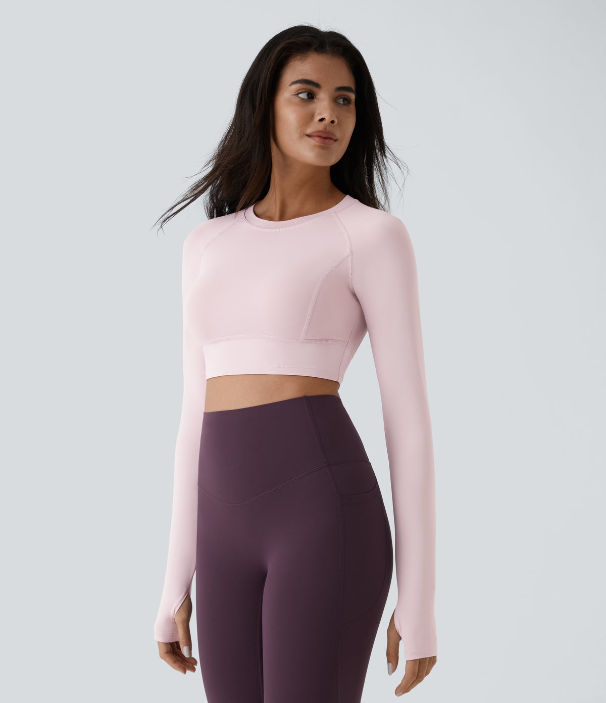 Sora Crop Top — Pale Lilac