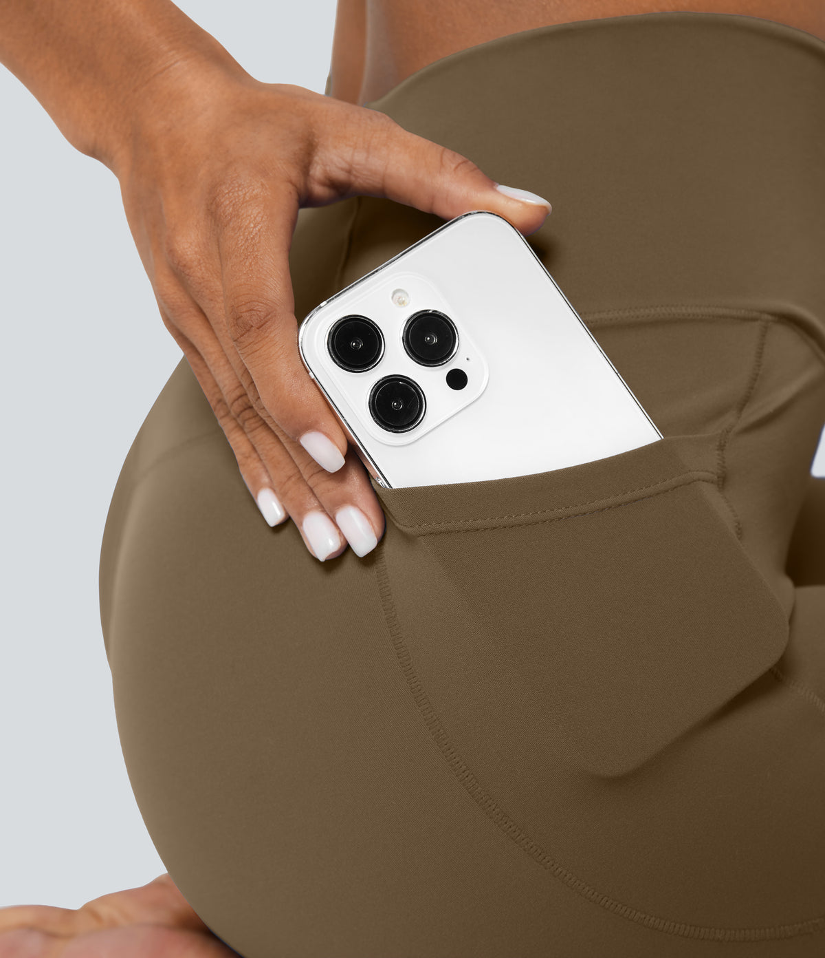 Petal Legging — Muted Brown