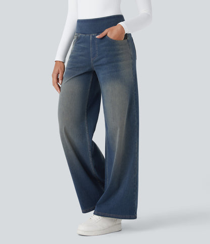 Calista Jeans — Cement Blue Denim