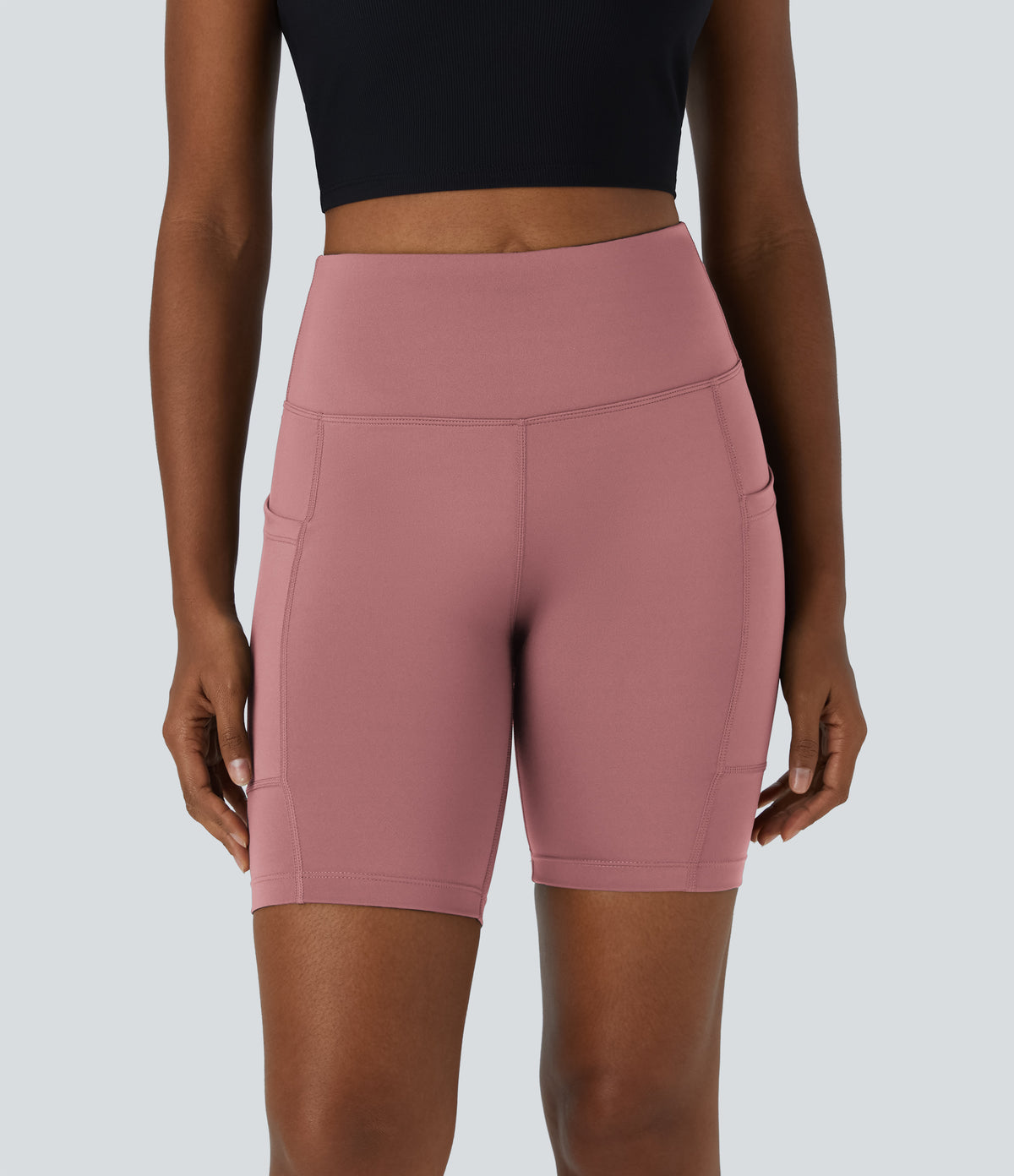 Iris Biker Short — Carmine Red