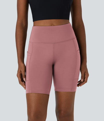Iris Biker Short — Carmine Red
