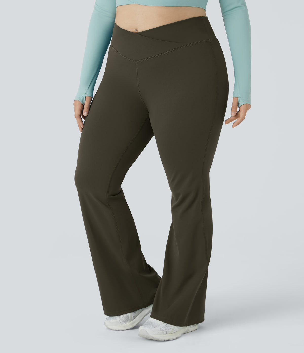 Linden Flare Legging — Forest Night