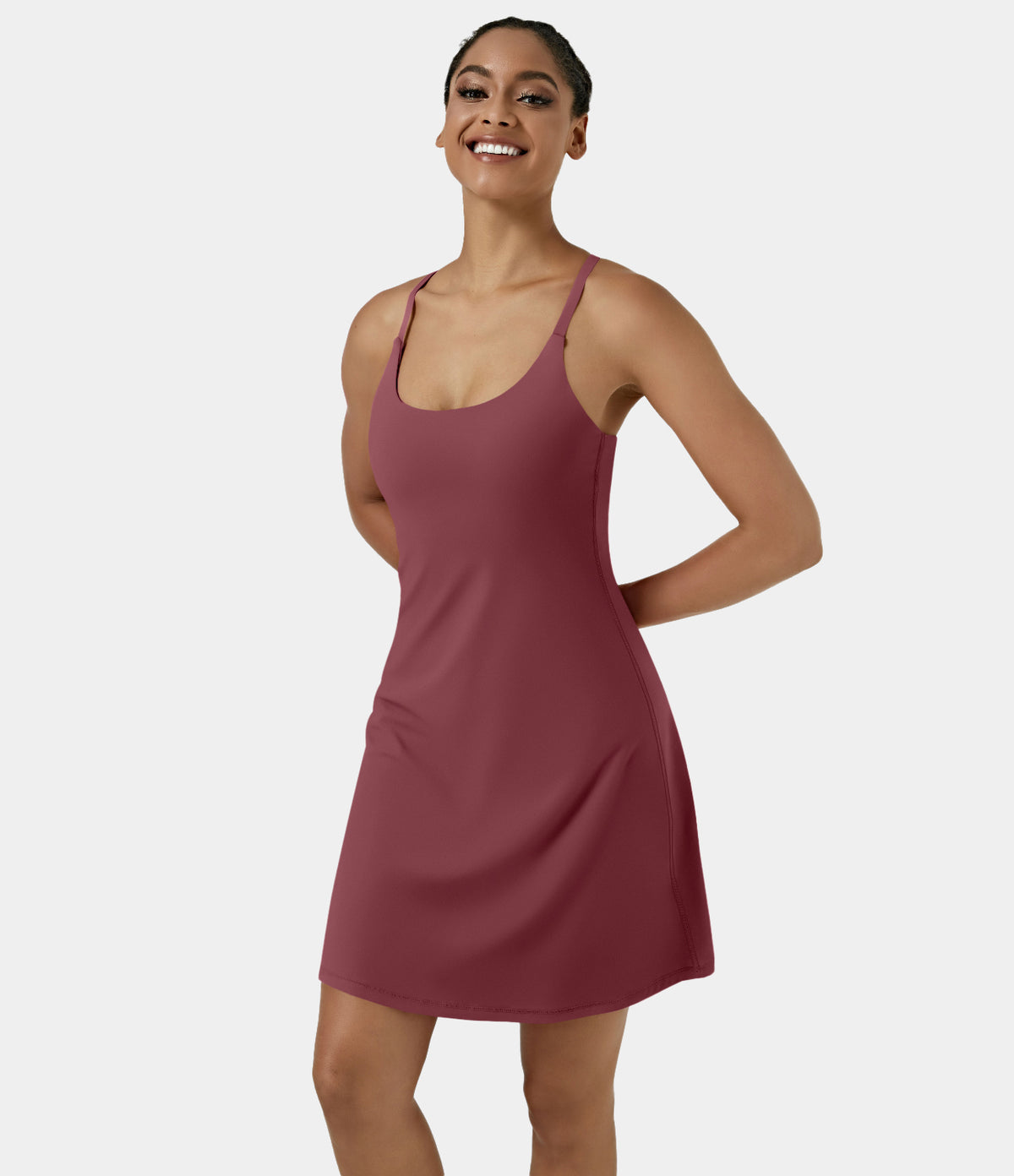 Aura Dress — Cordovan