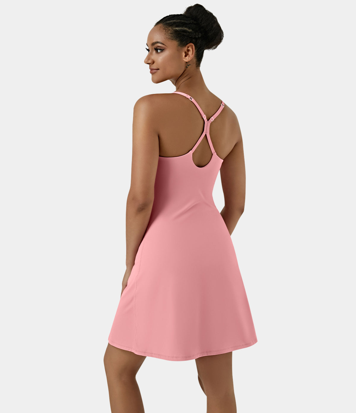 Aura Dress — Rose Pink