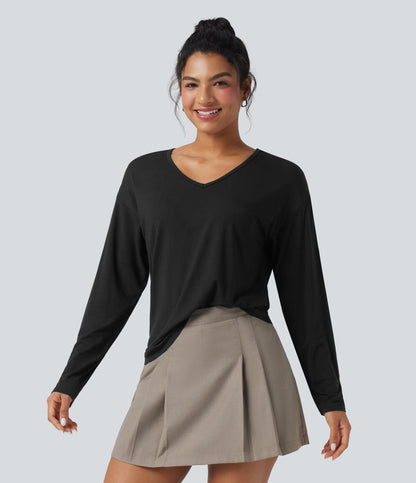 Mira Long-Sleeve Top — Black