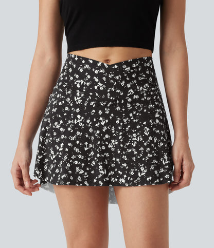 Kaia Skirt — Noir Tudor Floral