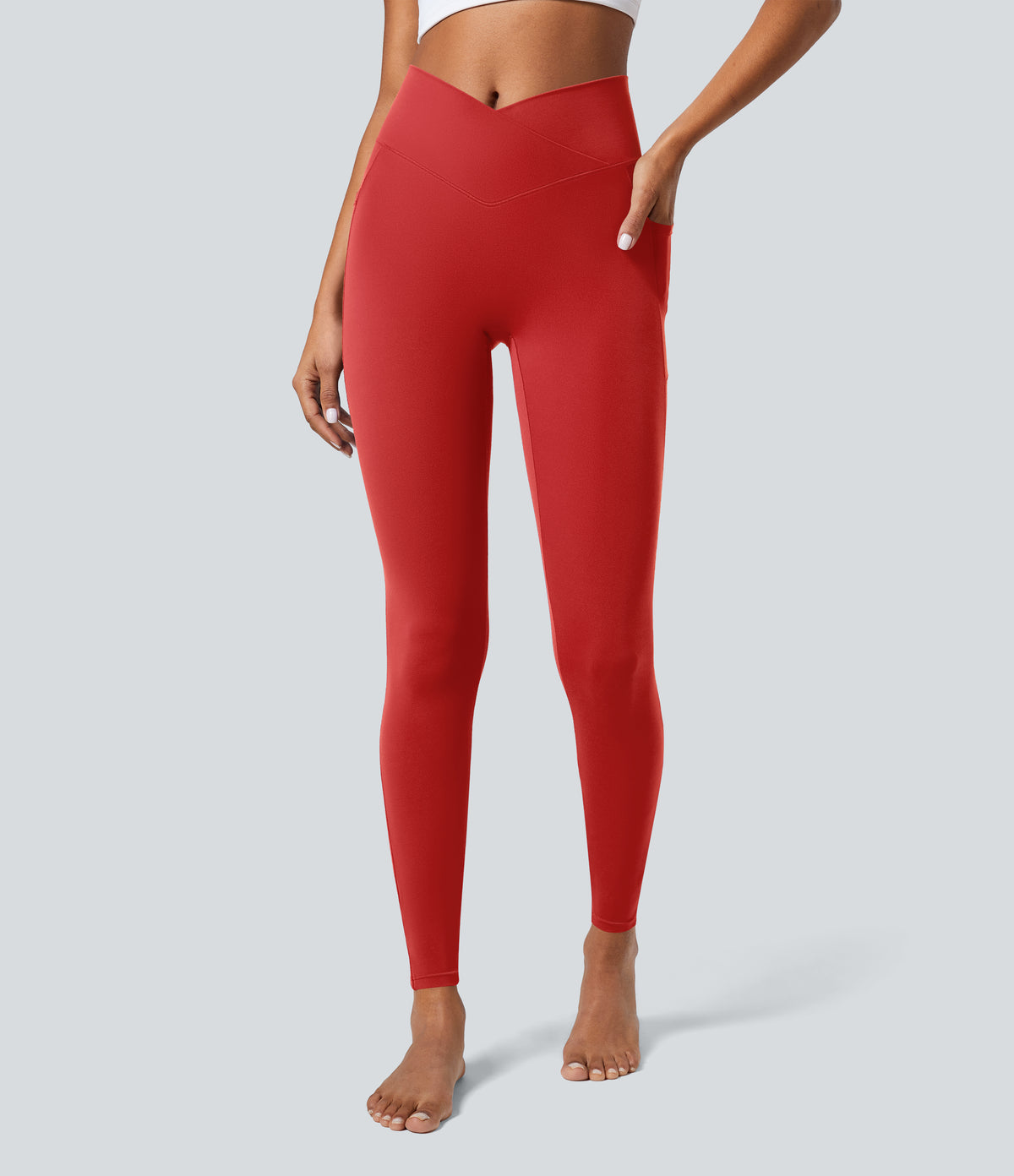 Petal Legging — Warm Mid Blue