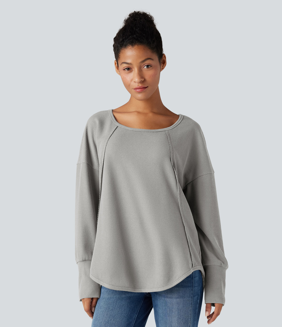 Ember Long-Sleeve Top — Ephedra Gray