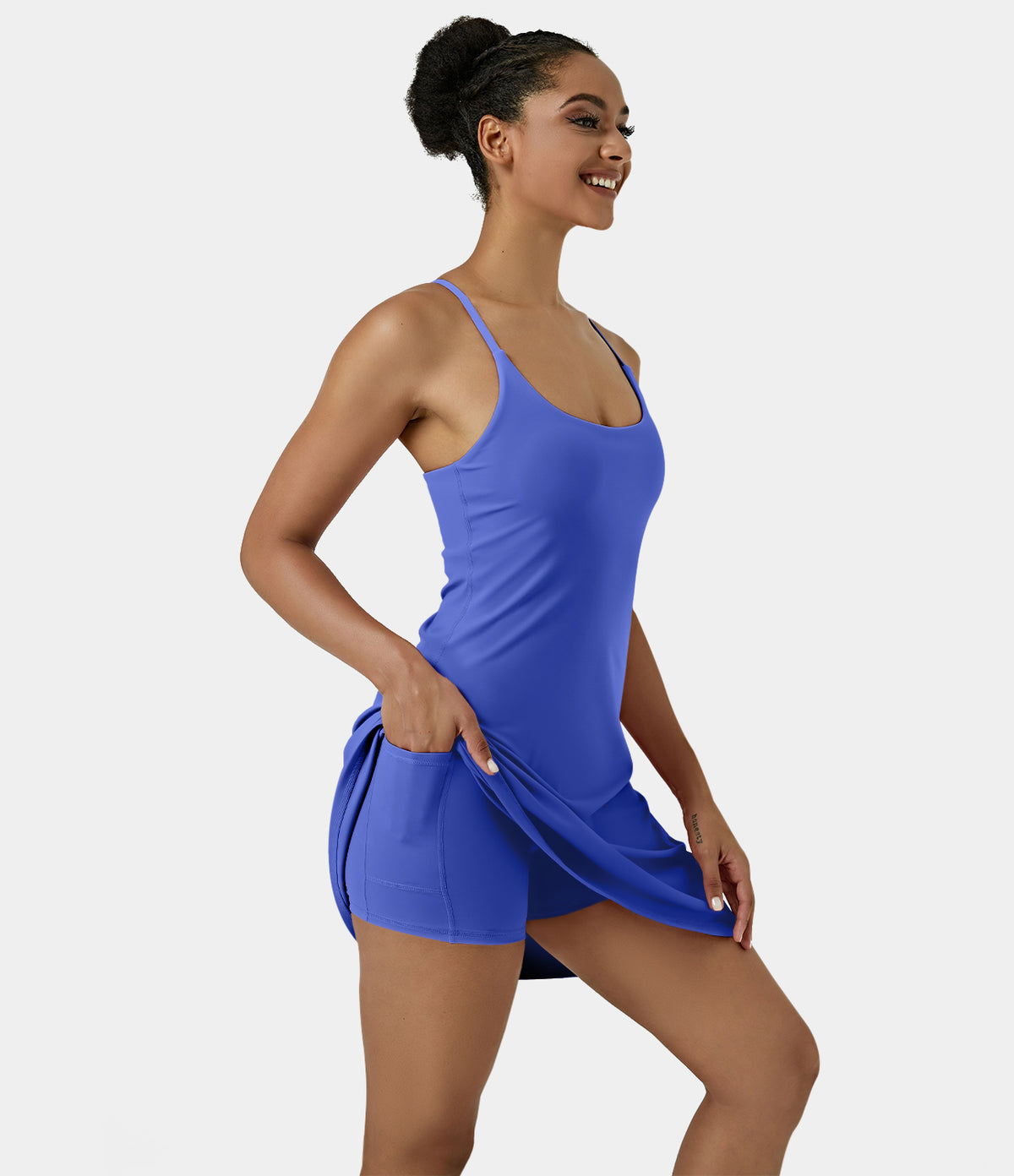 Aura Dress — Aster Blue