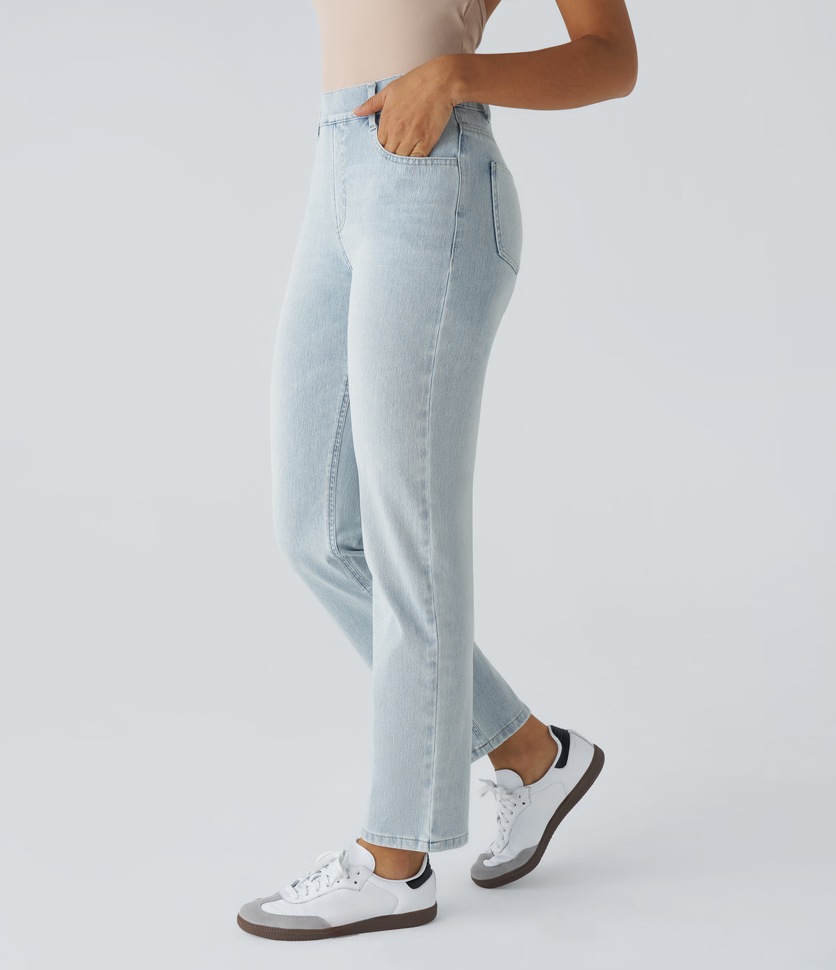 Cleo Jeans — Light Azure Denim