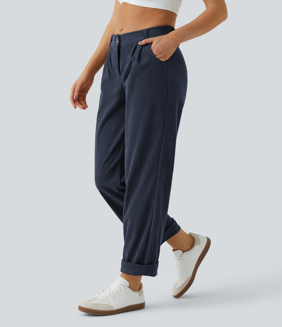 Cecily Pants — Foggy Blue