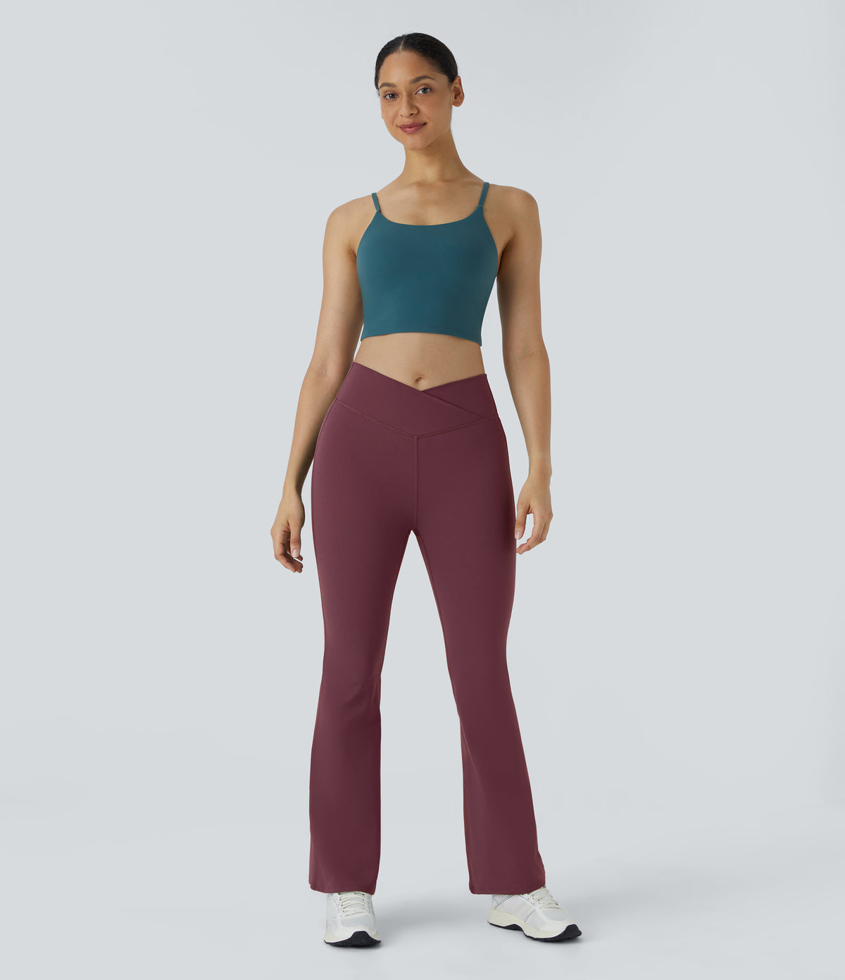 Petal Flare Legging — Midnight Blue