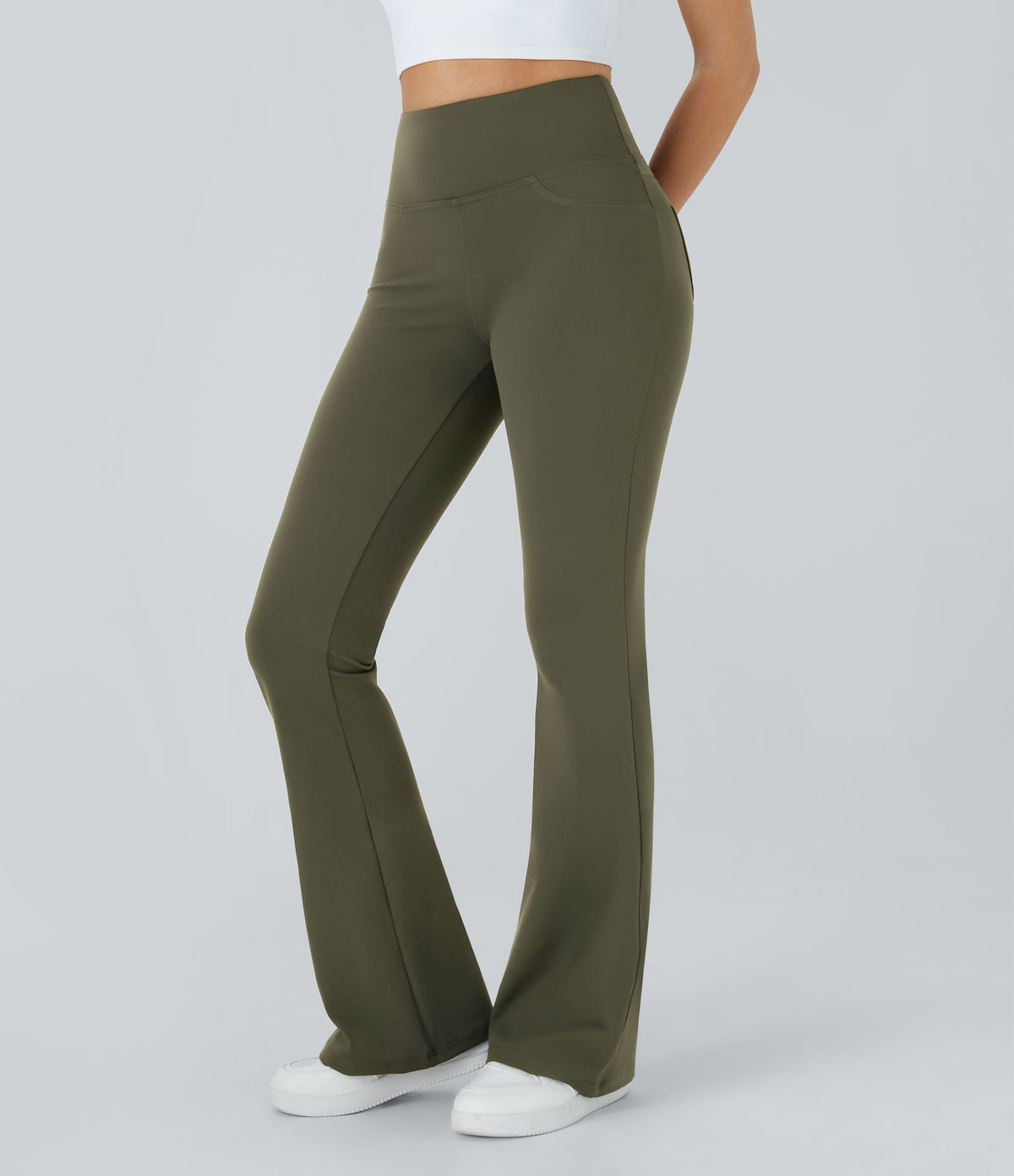 Willow Flare Legging — Red Mahogany