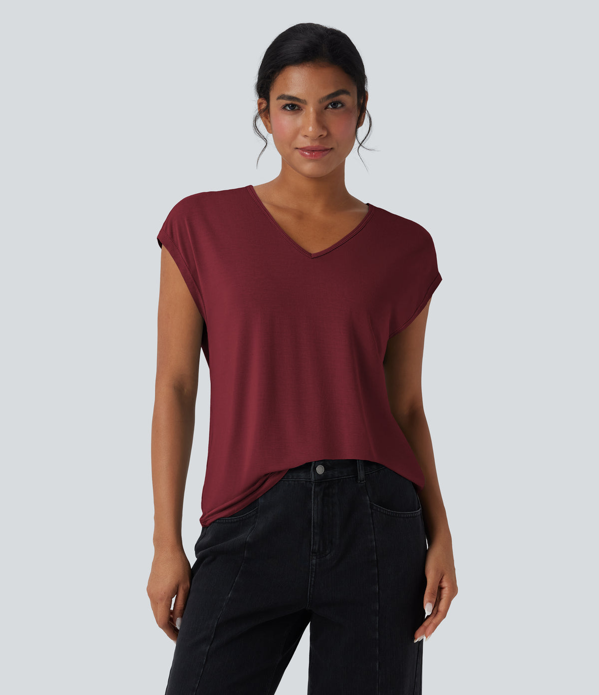 Oona T-Shirt — New Maroon