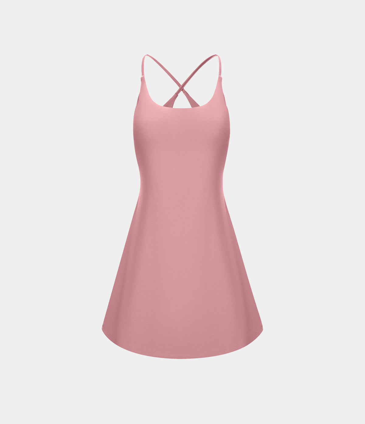 Petal Dress — Orange Rust