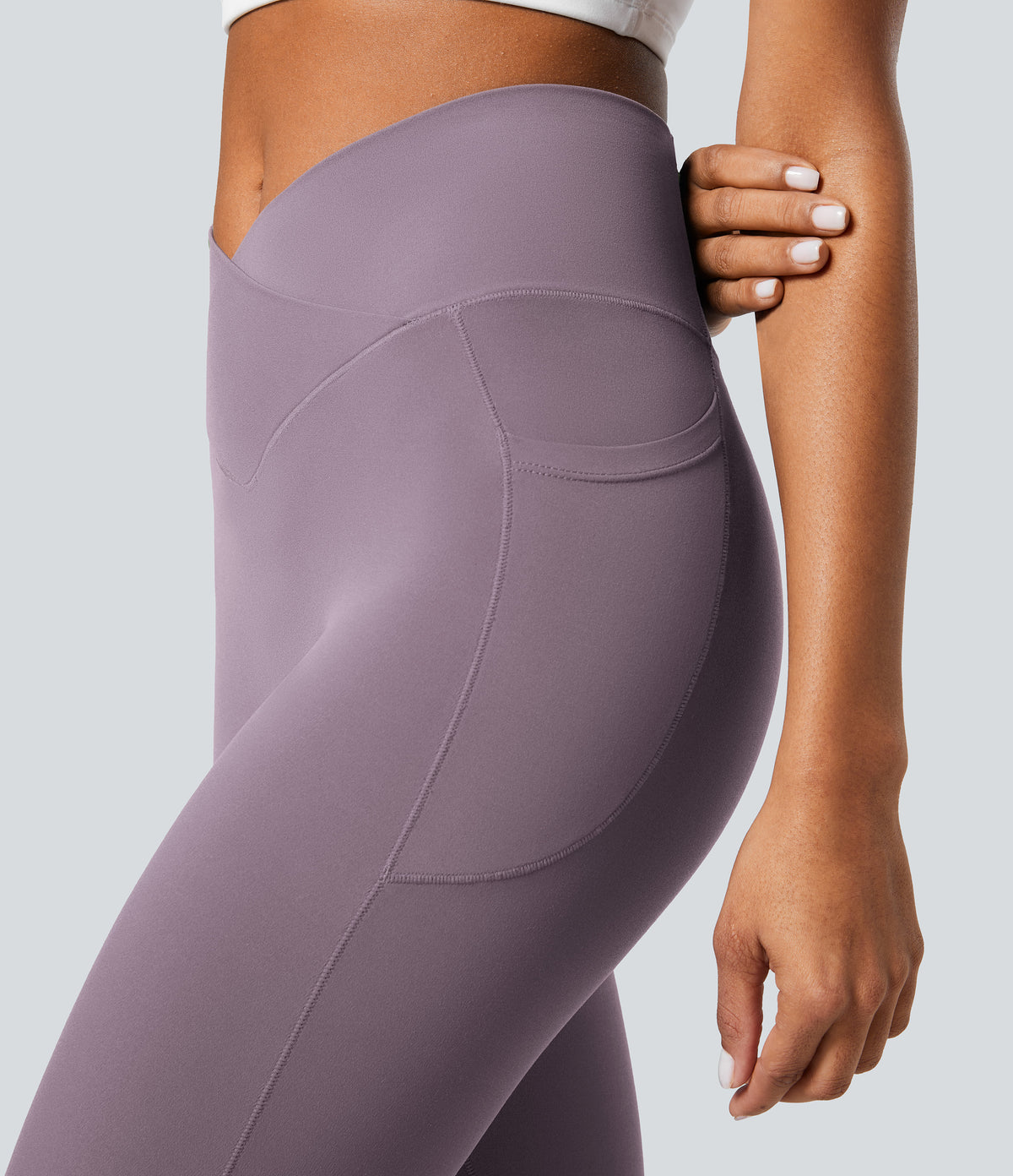 Petal Legging — Warm Mid Blue