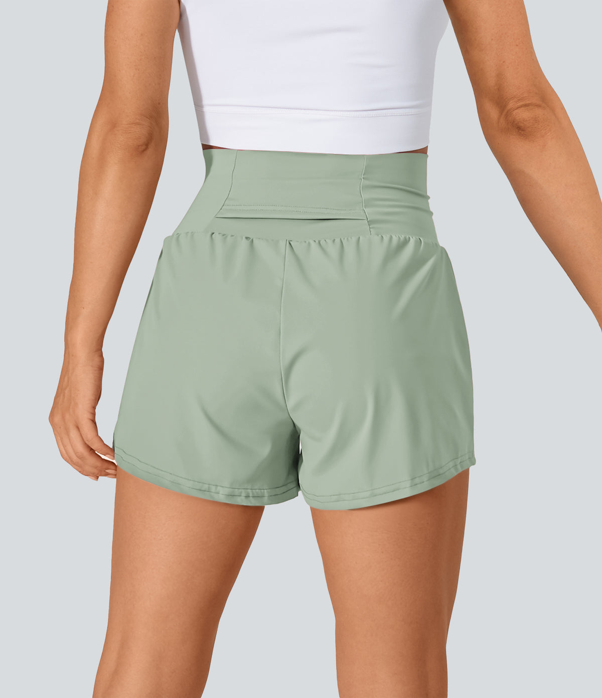 Breeze Short — Light Bean Green