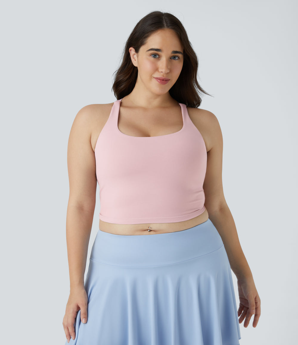 Nola Crop Top — Peachskin