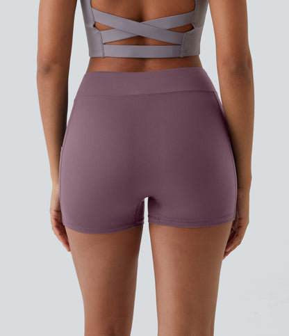 Hazel Biker Short — Elderberry